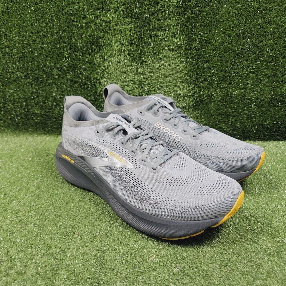 Brooks Adrenaline GTS 25 Alloy Grey Athletic Running Sneakers Mens Size 13 EE